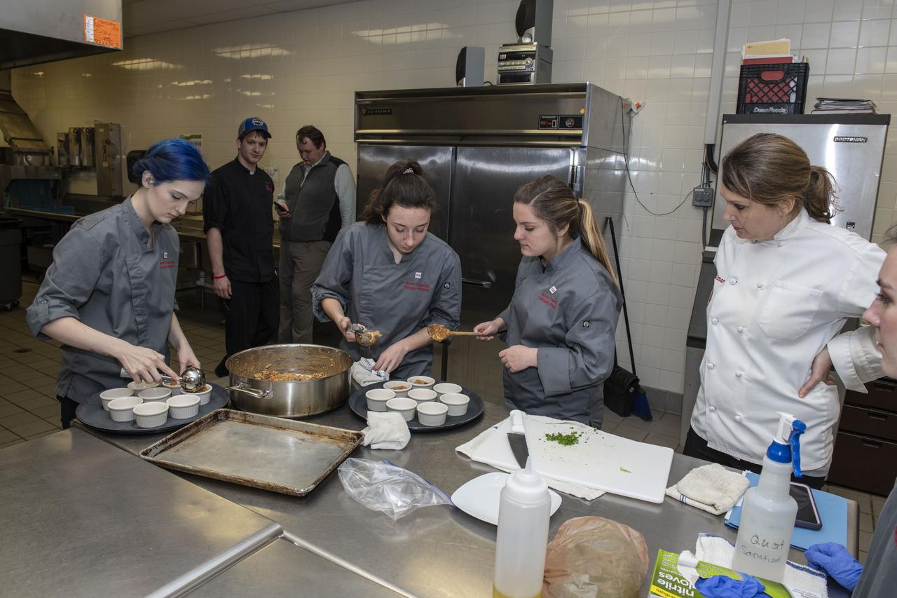HUNCH (High School Students United with NASA to Create Hardware) students came together at the U.Sl Space and Rocket Center (USSRC) in a competition to create recipes for food to feed astronauts in space. Six teams from North Alabama and George participated. The winner will compete with students from competitions at other NASA centers later at the Johnson Space Flight Center.
