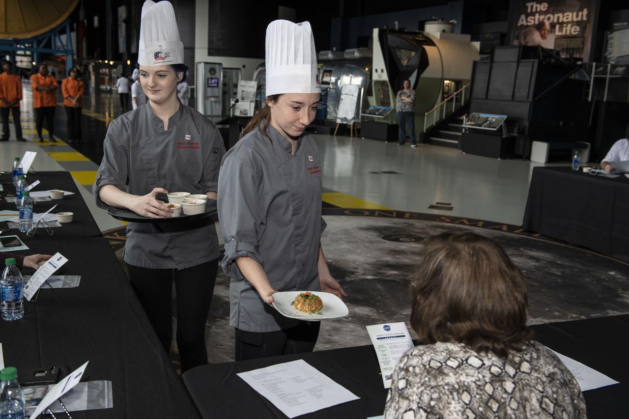HUNCH (High School Students United with NASA to Create Hardware) students came together at the U.Sl Space and Rocket Center (USSRC) in a competition to create recipes for food to feed astronauts in space. Six teams from North Alabama and George participated. The winner will compete with students from competitions at other NASA centers later at the Johnson Space Flight Center.