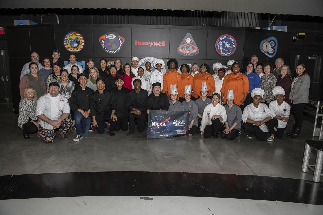 HUNCH (High School Students United with NASA to Create Hardware) students came together at the U.Sl Space and Rocket Center (USSRC) in a competition to create recipes for food to feed astronauts in space. Six teams from North Alabama and George participated. The winner will compete with students from competitions at other NASA centers later at the Johnson Space Flight Center.