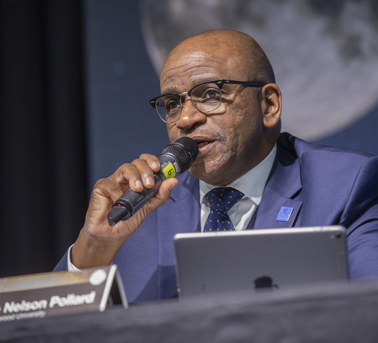 Marshall Space Flight Center's Black History Month program featured an address by Dr. Leslie Nelson Pollard, 11th President of Oakwood University.