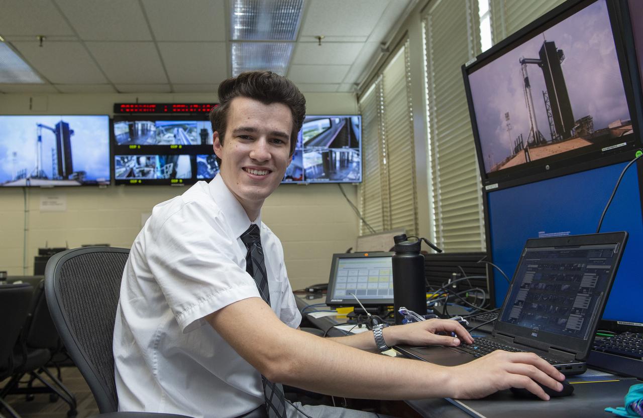 Stewart Whaley and teams at NASA’s Marshall Space Flight Center help monitor launch conditions for the Demo-2 mission from the Huntsville Operations Support Center, HOSC.