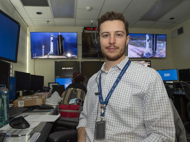 NASA image: Reid Ruggles and teams at NASA’s Marshall Space Flight Center help monitor launch conditions for the Demo-2 mission from the Huntsville Operations Support Center, HOSC.