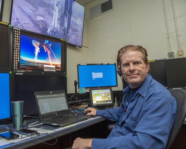 NASA image: Sean Kenny and teams at NASA’s Marshall Space Flight Center help monitor launch conditions for the Demo-2 mission from the Huntsville Operations Support Center, HOSC.