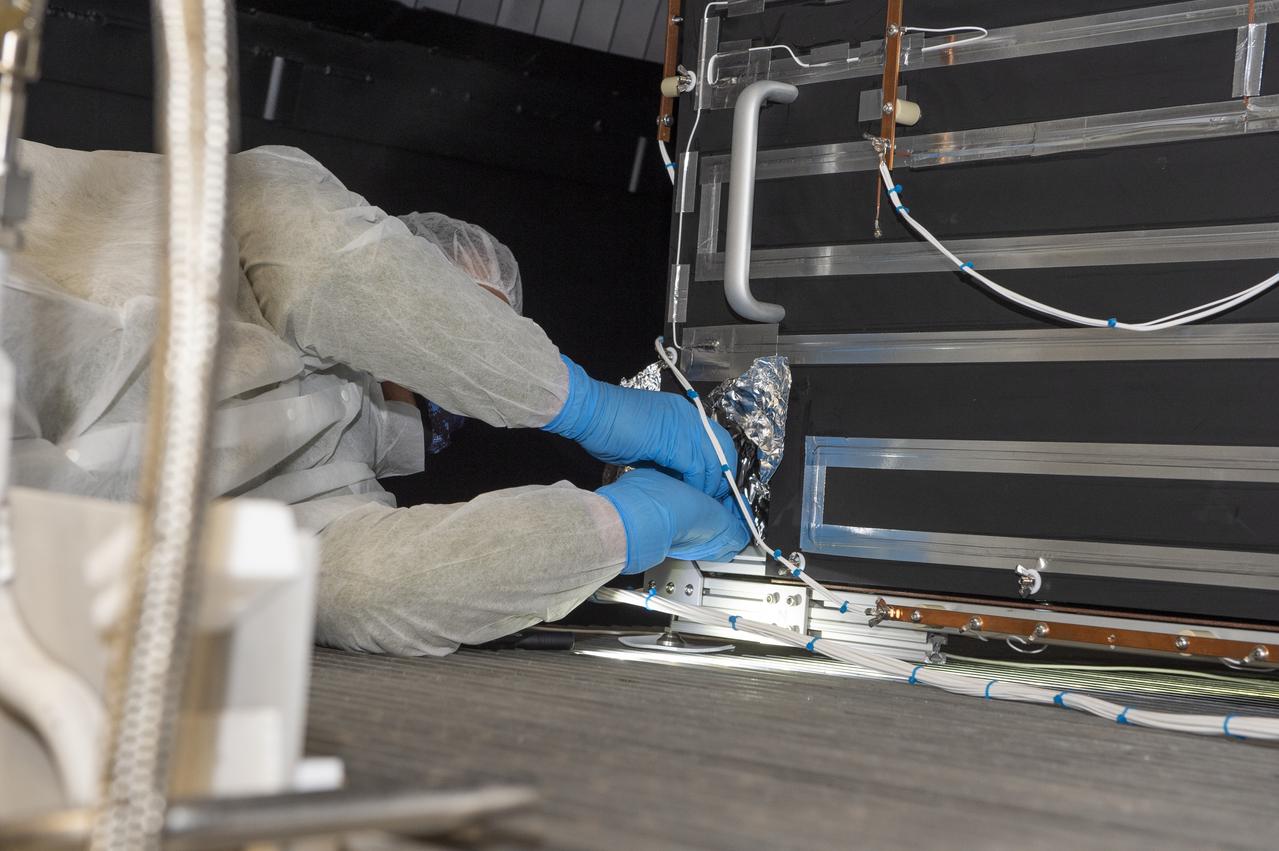 NEA (Near Earth Asteroid) Scout Hot Box â€“ Repress Chamber V-15 and removal of Optical Witness Samples, (OWS), for analysis   