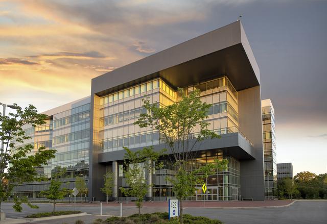 NASA image: NASA Marshall Space Flight Center campus buildings during demoli