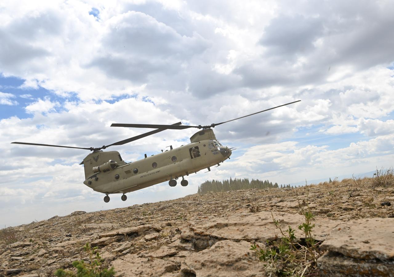 These photos and videos show how NASA certified a new lander flight training course using helicopters in the mountains of northern Colorado. NASA is partnering with the Colorado Army National Guard at its High-Altitude Army National Guard Aviation Training Site near Gypsum, Colorado, to develop the foundational flight training course that will help astronauts practice flight and landing procedures for the Moon. The certification marks an important milestone in crew training for Artemis missions to the Moon, when astronauts will use a commercial human landing system to land on the lunar surface. During the two-week certification run in late August 2025, NASA astronauts Matthew Dominick and Mark Vande Hei participated in flight and landing training to help certify the course. The pair, along with trained instructor pilots with the Army National Guard, took turns flying a helicopter and navigating to landing zones. Artemis flight crew trainers, mission control leads, and lunar lander operational experts from NASA Johnson joined them on each helicopter flight to assess the instruction, training environment, and technical applications for crewed lunar missions. For more information, contact NASA Marshall’s Office of Communications at 256-544