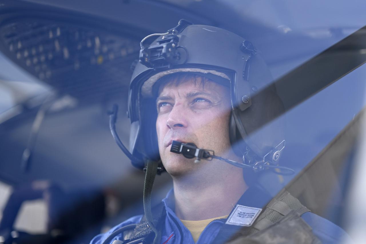 These photos and videos show how NASA certified a new lander flight training course using helicopters in the mountains of northern Colorado. NASA is partnering with the Colorado Army National Guard at its High-Altitude Army National Guard Aviation Training Site near Gypsum, Colorado, to develop the foundational flight training course that will help astronauts practice flight and landing procedures for the Moon. The certification marks an important milestone in crew training for Artemis missions to the Moon, when astronauts will use a commercial human landing system to land on the lunar surface. During the two-week certification run in late August 2025, NASA astronauts Matthew Dominick and Mark Vande Hei participated in flight and landing training to help certify the course. The pair, along with trained instructor pilots with the Army National Guard, took turns flying a helicopter and navigating to landing zones. Artemis flight crew trainers, mission control leads, and lunar lander operational experts from NASA Johnson joined them on each helicopter flight to assess the instruction, training environment, and technical applications for crewed lunar missions. For more information, contact NASA Marshall’s Office of Communications at 256-544