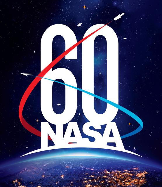 NASA image: NASA 60th Anniversary Logo (square)