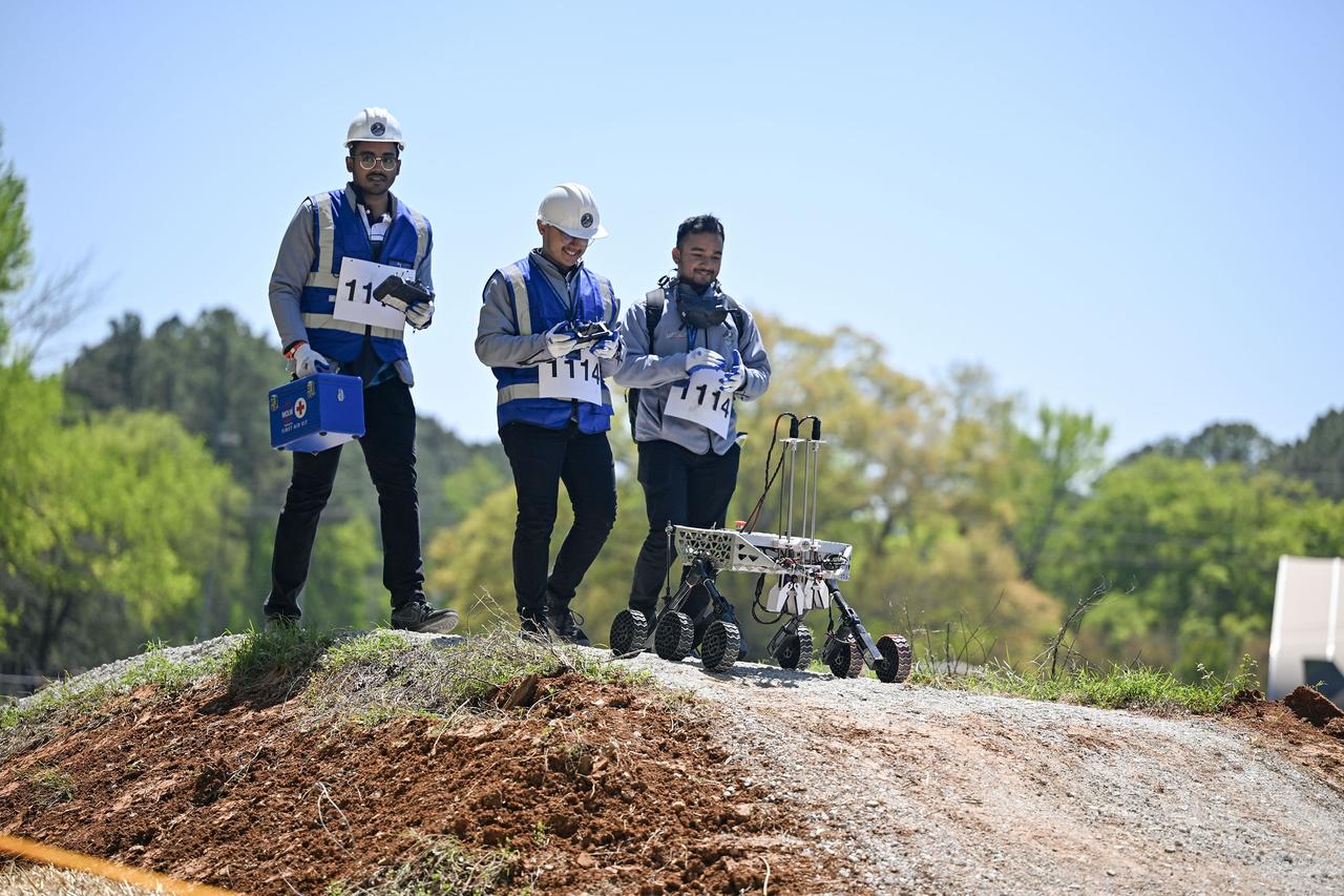 More than 500 students with 75 teams from around the world participated in the 31st year of NASA’s Human Exploration Rover Challenge (HERC) on April 11 and April 12, 2025, near NASA’s Marshall Space Flight Center in Huntsville, Alabama. Participating teams represented 35 colleges and universities, 38 high schools, and two middle schools from 20 states, Puerto Rico, and 16 other nations.  NASA expanded the 2025 challenge to include a remote-control division - named Remote-Operated Vehicular Research - and invited middle school students to participate. Teams were awarded points based on navigating a half-mile obstacle course, conducting mission-specific task challenges, and completing multiple safety and design reviews with NASA engineers.