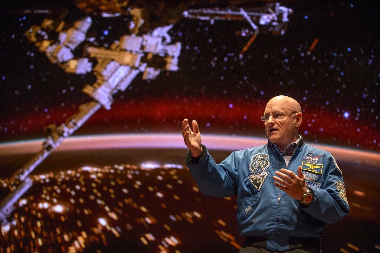 Former NASA astronaut Scott Kelly speaks during an event  at the United States Capitol Visitor Center, Wednesday, May 25, 2016, in Washington. Photo Credit: (NASA/Bill Ingalls)