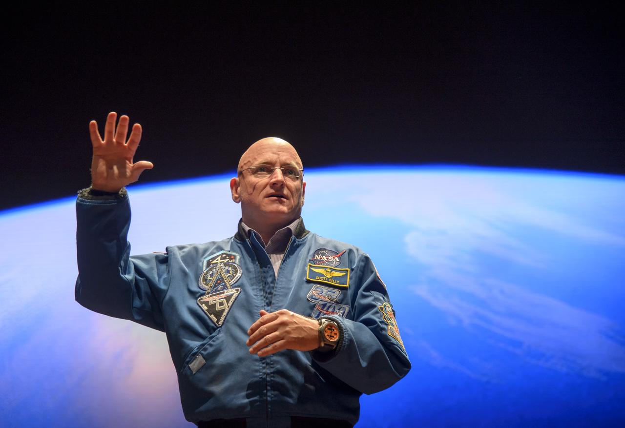 Former NASA astronaut Scott Kelly speaks during an event  at the United States Capitol Visitor Center, Wednesday, May 25, 2016, in Washington. Photo Credit: (NASA/Bill Ingalls)