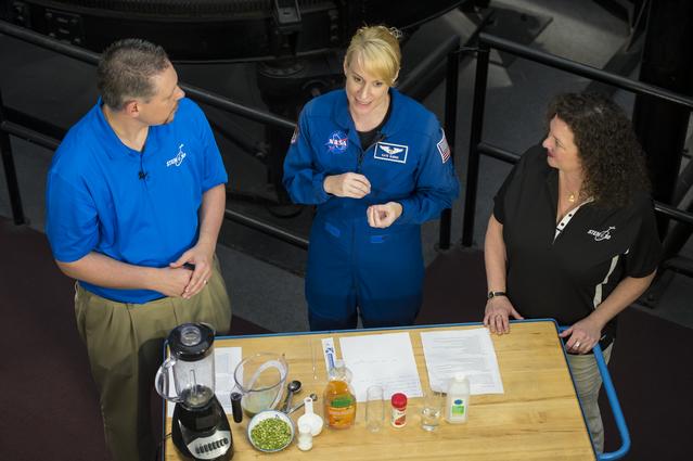 NASA image: Astronaut Kate Rubins at Air and Space Museum