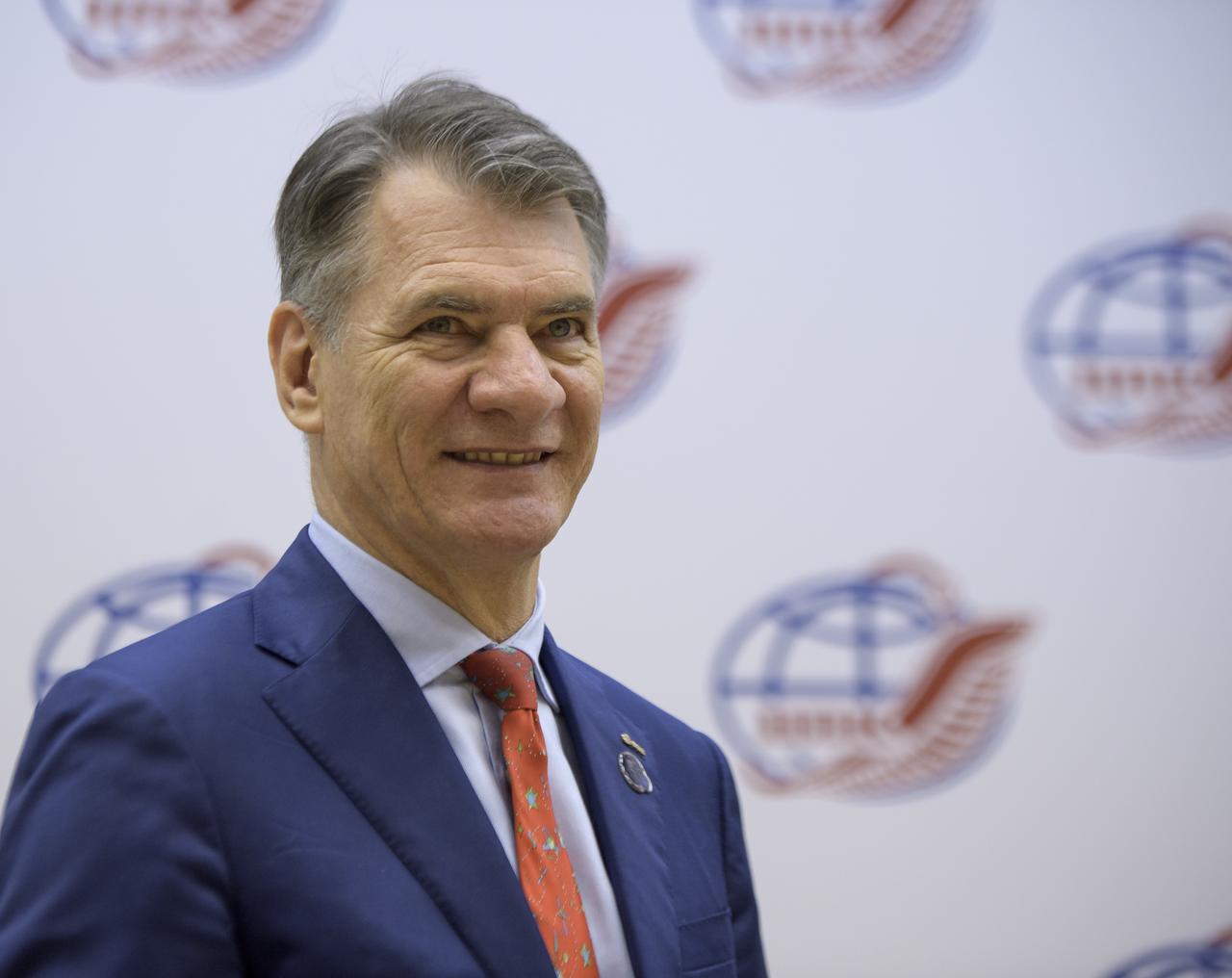 Expedition 52 flight engineer Paolo Nespoli of ESA is seen during a crew press conference at the Gagarin Cosmonaut Training Center (GCTC), Monday, July 10, 2017 in Star City, Russia. Photo Credit: (NASA/Bill Ingalls)