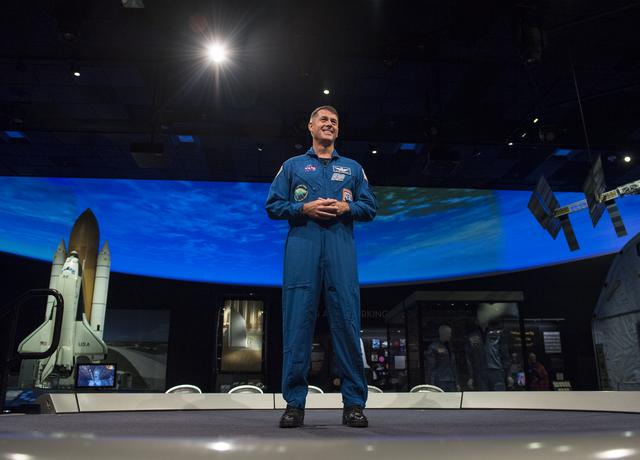 NASA image: Astronaut Shane Kimbrough at Air and Space Museum