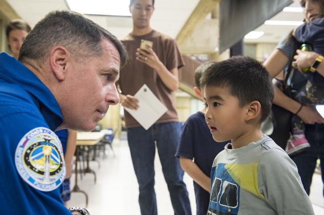 NASA image: Astronaut Shane Kimbrough at Arlington Career Center