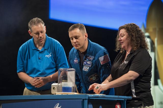 NASA image: Astronaut Jack Fischer at Air and Space Museum