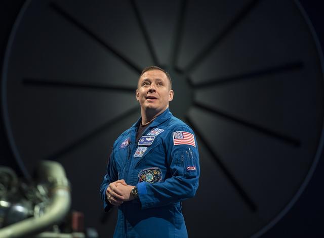 NASA image: Astronaut Jack Fischer at Air and Space Museum