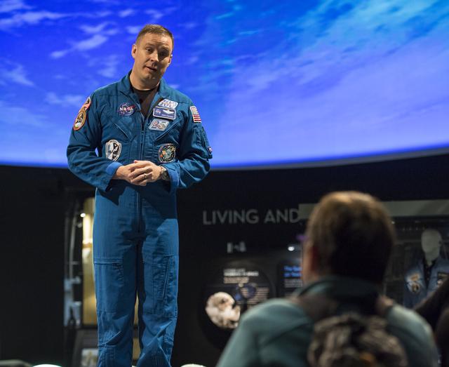 NASA image: Astronaut Jack Fischer at Air and Space Museum