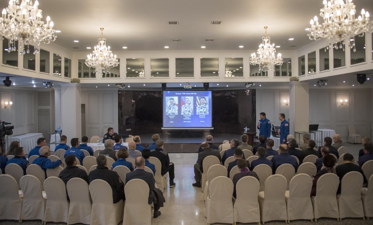 NASA, ESA (European Space Agency), Roscosmos, along with Russian Search and Recovery Forces, meet to discuss the readiness for the landing of Expedition 53 Commander Randy Bresnik of NASA and Flight Engineers Paolo Nespoli of ESA (European Space Agency) and Sergey Ryazanskiy of the Russian space agency Roscosmos Tuesday, Dec. 12, 2017. Bresnik, Nespoli and Ryazanskiy are returning after 139 days in space where they served as members of the Expedition 52 and 53 crews onboard the International Space Station. Photo Credit: (NASA/Bill Ingalls)