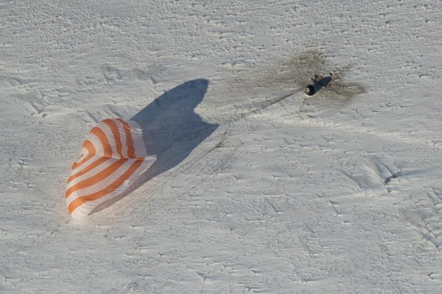 NASA image: Expedition 53 Soyuz MS-05 Landing