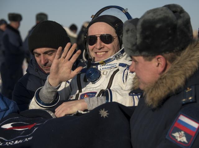 NASA image: Expedition 53 Soyuz MS-05 Landing