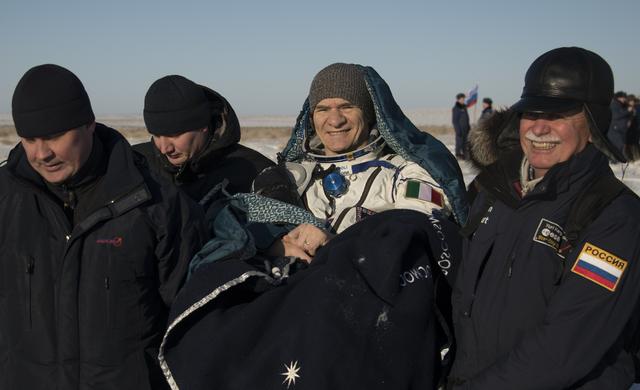 NASA image: Expedition 53 Soyuz MS-05 Landing