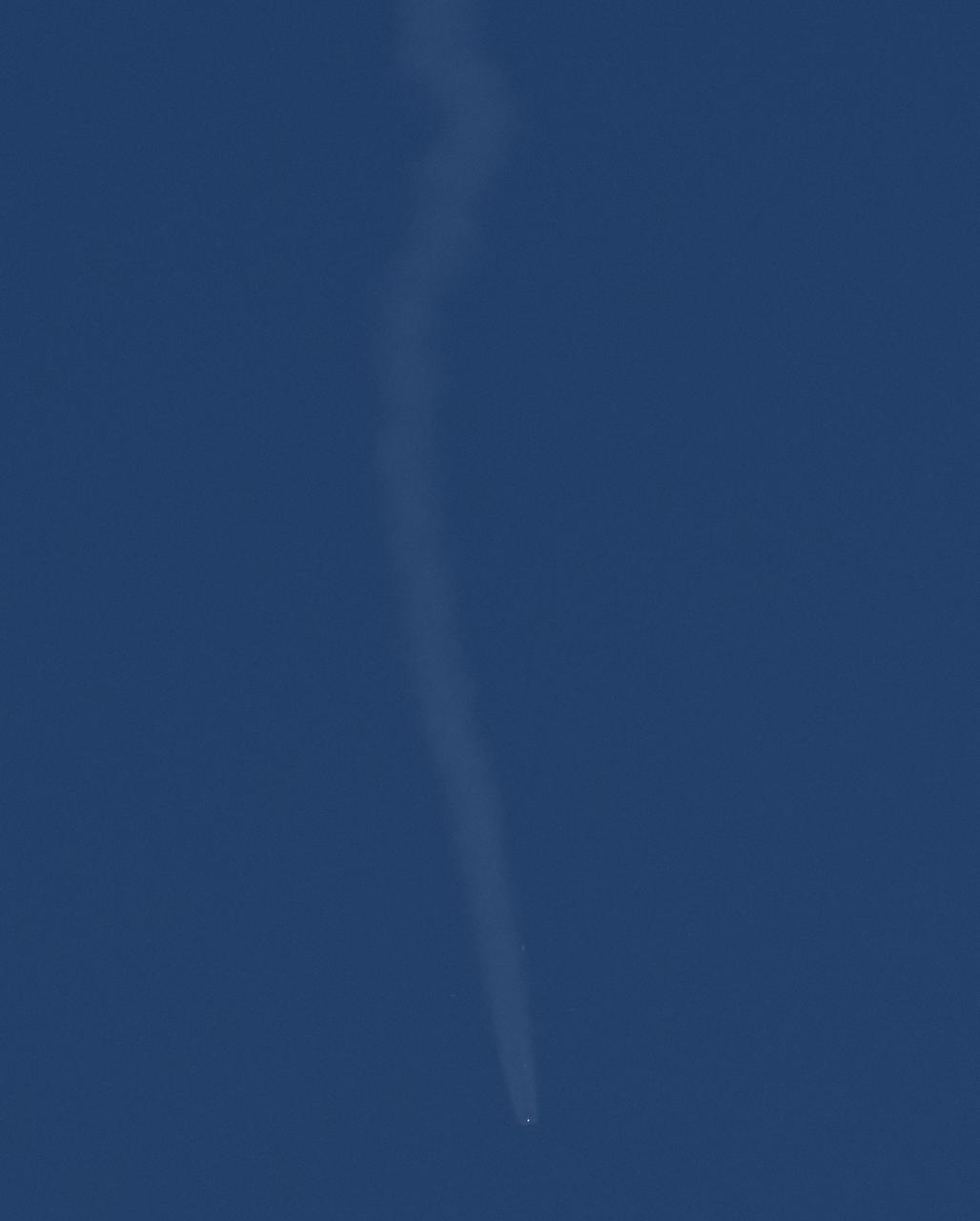 The Soyuz MS-07 rocket is launched with Expedition 54 Soyuz Commander Anton Shkaplerov of Roscosmos, flight engineer Scott Tingle of NASA, and flight engineer Norishige Kanai of Japan Aerospace Exploration Agency (JAXA), (iptcdow}, Dec. 17, 2017 at the Baikonur Cosmodrome in Kazakhstan. Shkaplerov, Tingle, and Kanai will spend the next five months living and working aboard the International Space Station. Photo Credit: (NASA/Joel Kowsky)