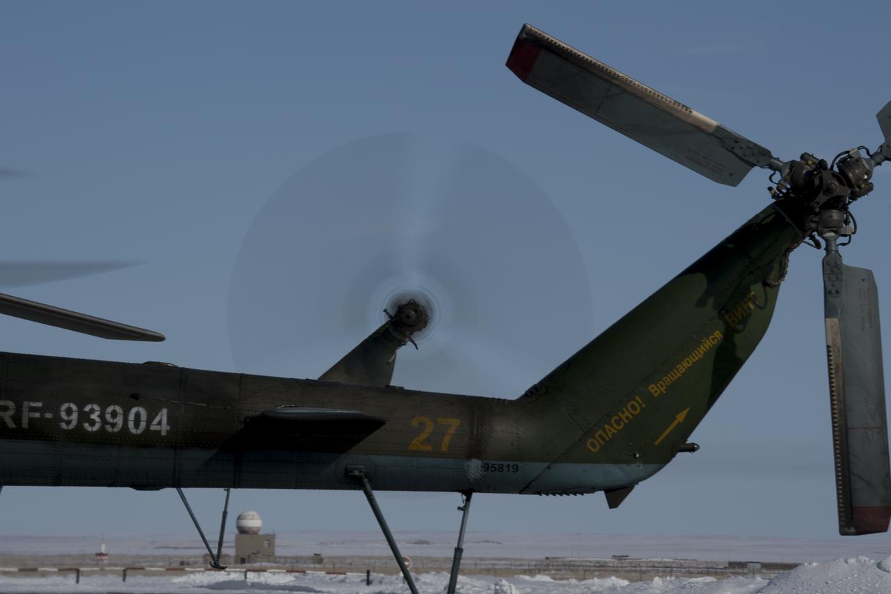Russian Search and Rescue teams deploy from Karaganda to Zhezkazgan, Kazakhstan to prepare for the Soyuz MS-06 landing with Expedition 54 crew members Joe Acaba and Mark Vande Hei of NASA and cosmonaut Alexander Misurkin, Monday, Feb. 26, 2018. Acaba, Vande Hei, and Misurkin are returning after 168 days in space where they served as members of the Expedition 53 and 54 crews onboard the International Space Station. Photo Credit: (NASA/Bill Ingalls)