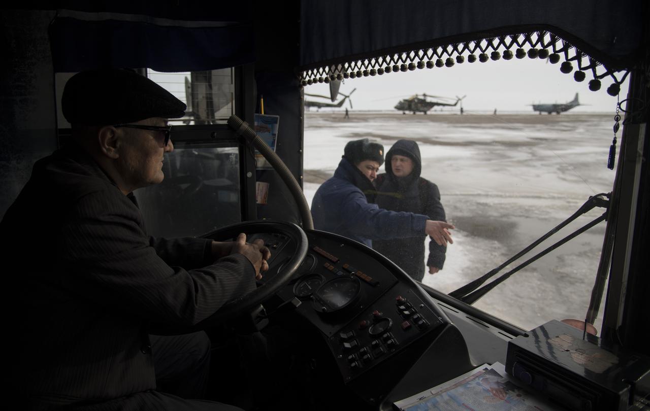 NASA, Roscosmos, and Russian Search and Rescue teams arrive in Zhezkazgan, Kazakhstan to prepare for the Soyuz MS-06 landing with Expedition 54 crew members Joe Acaba and Mark Vande Hei of NASA and cosmonaut Alexander Misurkin, Monday, Feb. 26, 2018. Acaba, Vande Hei, and Misurkin are returning after 168 days in space where they served as members of the Expedition 53 and 54 crews onboard the International Space Station. Photo Credit: (NASA/Bill Ingalls)