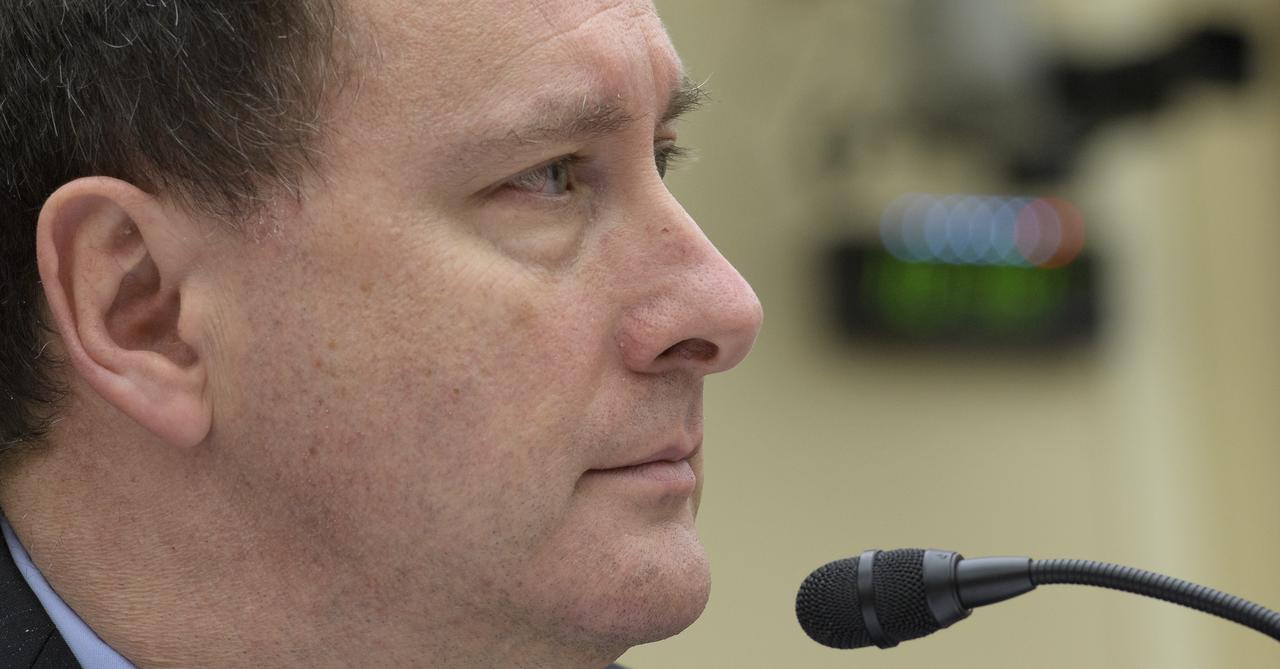 Acting NASA Administrator Robert Lightfoot testifies during a House Committee on Science, Space, and Technology, Subcommittee on Space, hearing overview of the NASA Budget for Fiscal Year 2019, Wednesday, March 7, 2018, at the Rayburn House Office Building in Washington. Photo Credit: (NASA/Bill Ingalls)