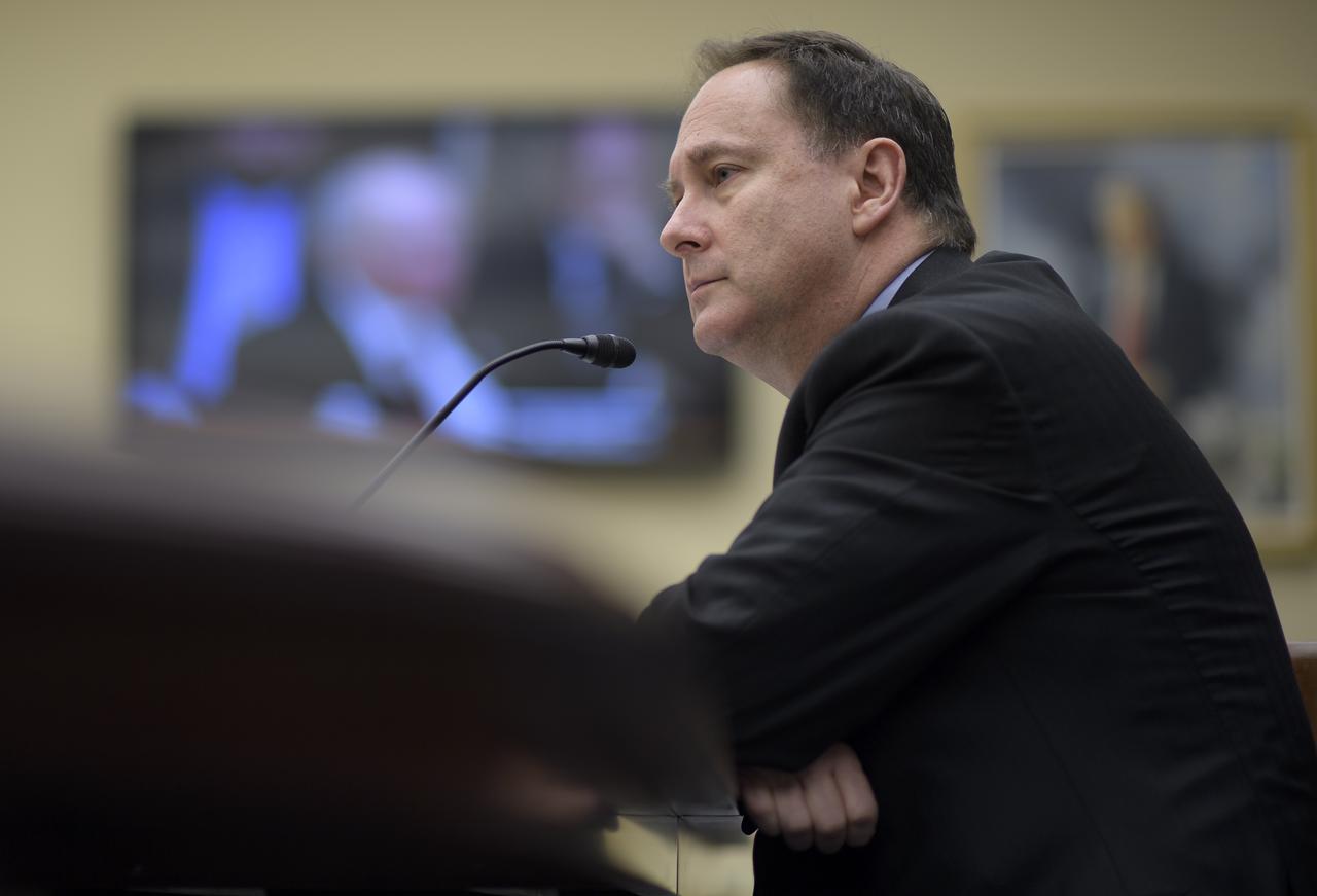 Acting NASA Administrator Robert Lightfoot testifies during a House Committee on Science, Space, and Technology, Subcommittee on Space, hearing overview of the NASA Budget for Fiscal Year 2019, Wednesday, March 7, 2018, at the Rayburn House Office Building in Washington. Photo Credit: (NASA/Bill Ingalls)