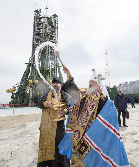 NASA image: Expedition 55 Soyuz Blessing