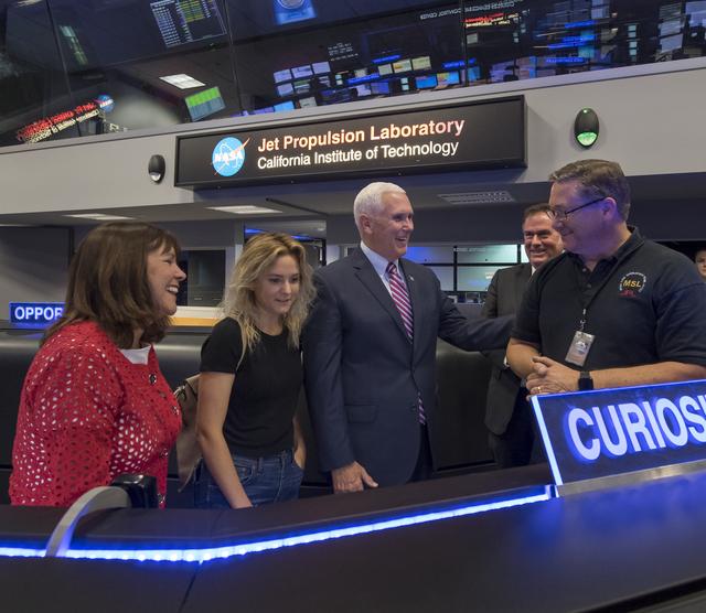 NASA image: Vice President Pence Tours Jet Propulsion Laboratory