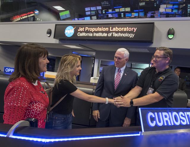 NASA image: Vice President Pence Tours Jet Propulsion Laboratory