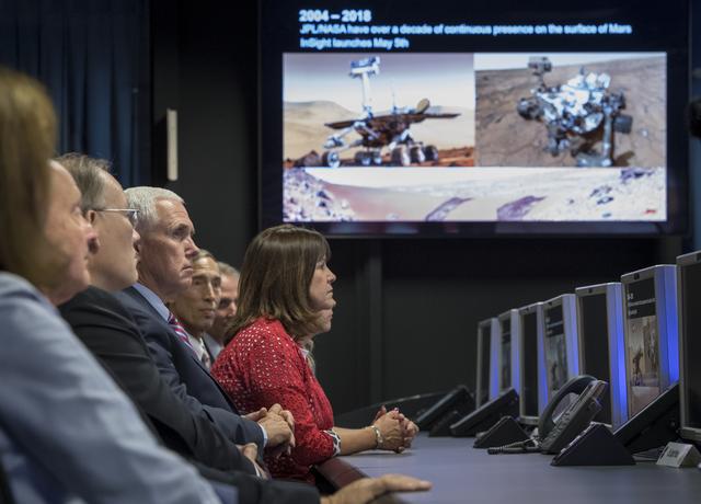 NASA image: Vice President Pence Tours Jet Propulsion Laboratory