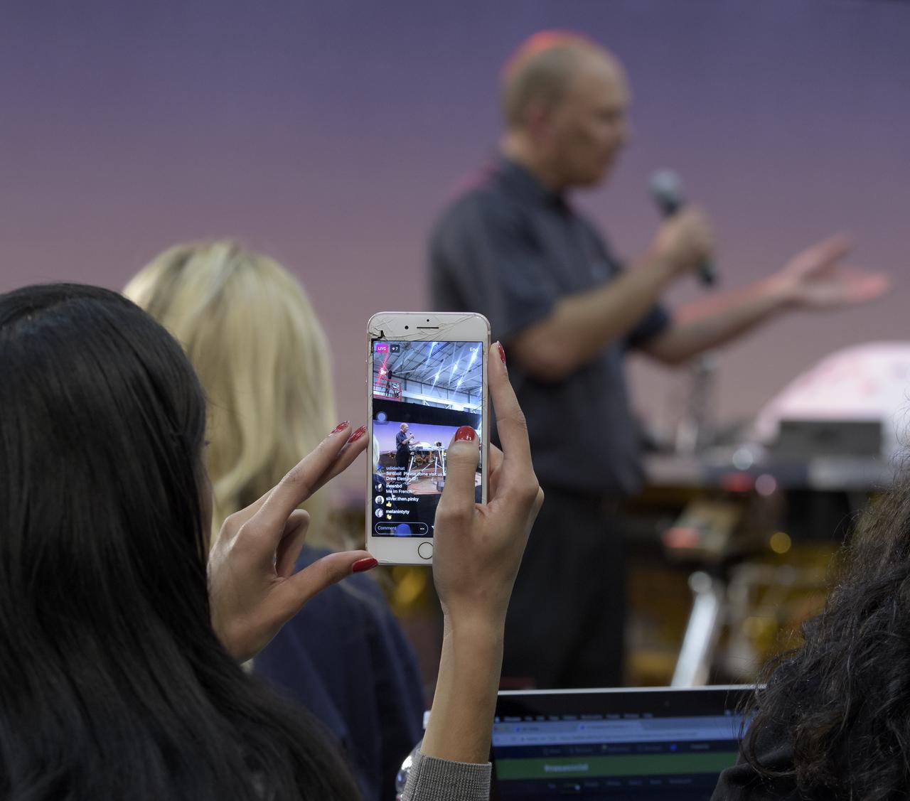Stu Spath, InSight program manager, Lockheed Martin Space, discusses NASA's InSight mission during a prelaunch media briefing, Thursday, May 3, 2018, at Vandenberg Air Force Base in California. InSight, short for Interior Exploration using Seismic Investigations, Geodesy and Heat Transport, is a Mars lander designed to study the "inner space" of Mars: its crust, mantle, and core. Photo Credit: (NASA/Bill Ingalls)