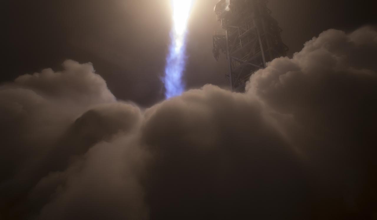 The NASA InSight spacecraft launches onboard a United Launch Alliance Atlas-V rocket, Saturday, May 5, 2018, from Vandenberg Air Force Base in California. InSight, short for Interior Exploration using Seismic Investigations, Geodesy and Heat Transport, is a Mars lander designed to study the "inner space" of Mars: its crust, mantle, and core. Photo Credit: (NASA/Bill Ingalls)