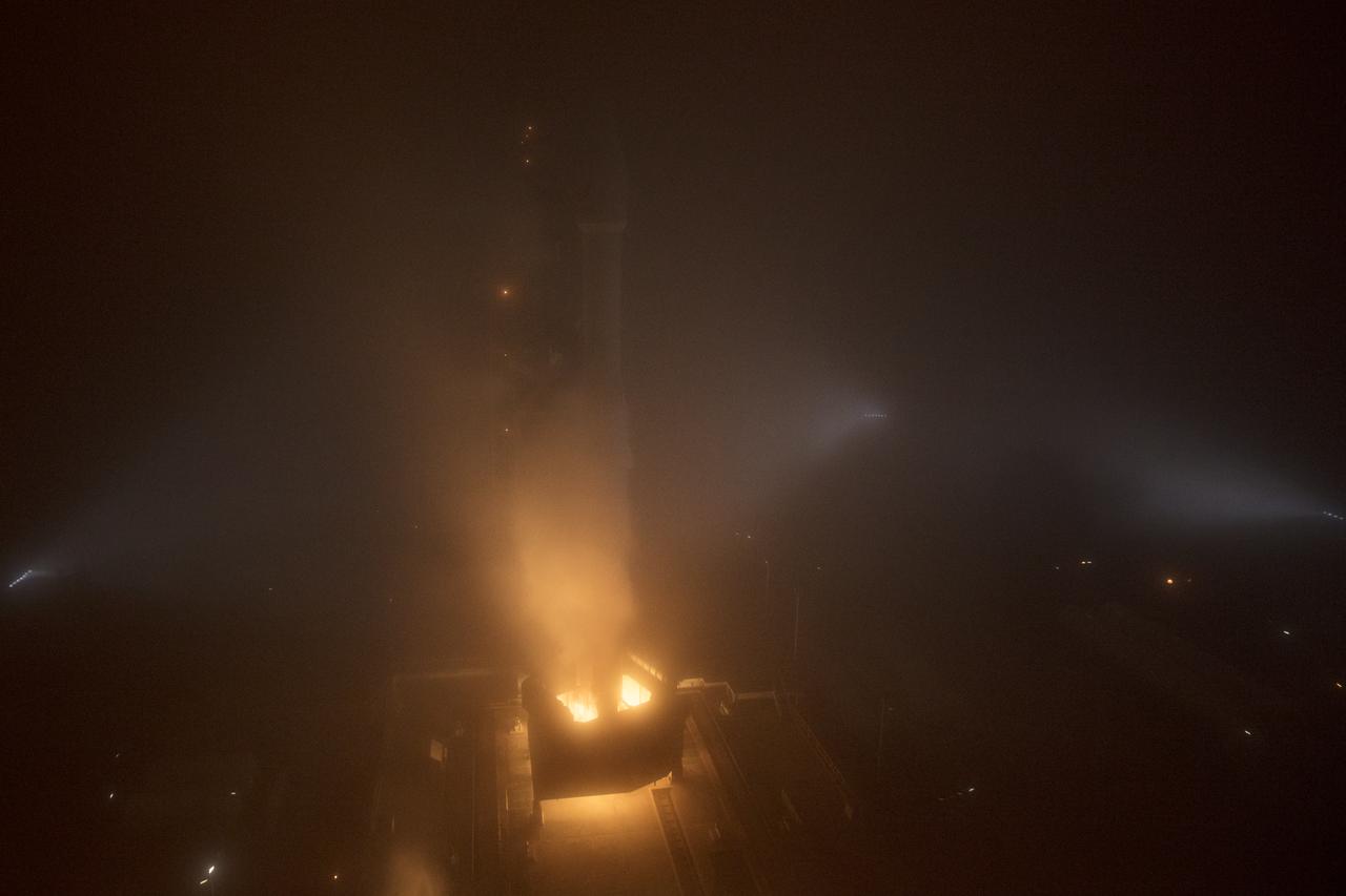 The NASA InSight spacecraft launches onboard a United Launch Alliance Atlas-V rocket, Saturday, May 5, 2018, from Vandenberg Air Force Base in California. InSight, short for Interior Exploration using Seismic Investigations, Geodesy and Heat Transport, is a Mars lander designed to study the "inner space" of Mars: its crust, mantle, and core. Photo Credit: (NASA/Bill Ingalls)