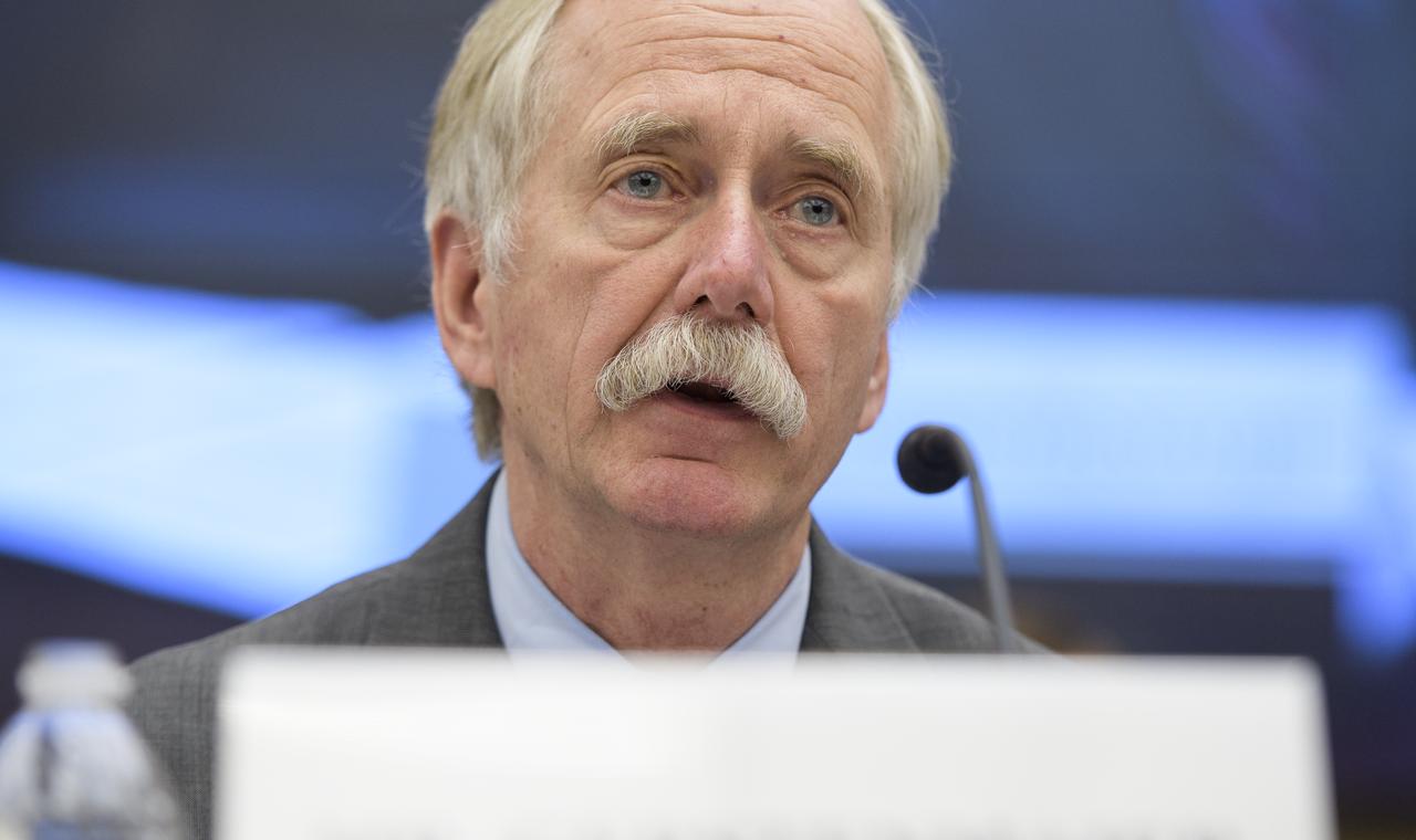 NASA Associate Administrator for the Human Exploration and Operations Mission Directorate William Gerstenmaier testifies during a House Committee on Science, Space, and Technology hearing titled "America's Human Presence in Low-Earth Orbit" on Thursday, May 17, 2018 in the Rayburn House Office Building in Washington. Photo Credit: (NASA/Joel Kowsky)