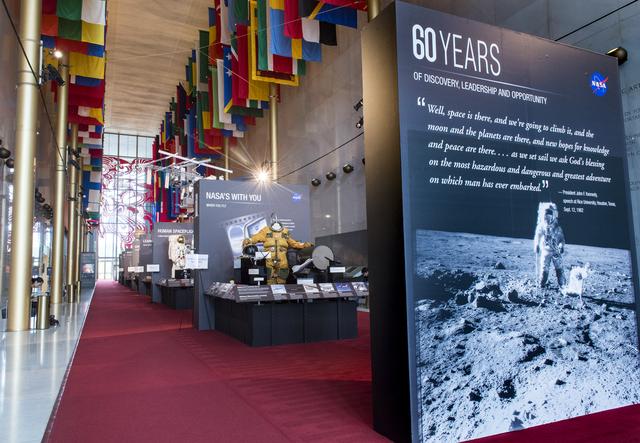 NASA image: NASA 60th Anniversary Exhibit at Kennedy Center