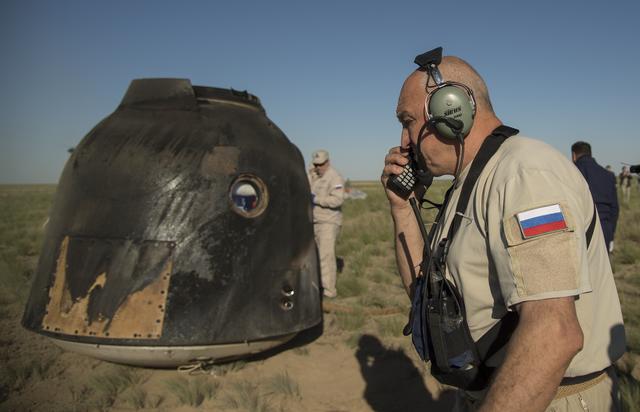 NASA image: Expedition 55 Soyuz MS-07 Landing