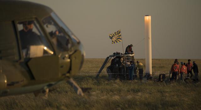 Expedition 55 Soyuz MS-07 Landing