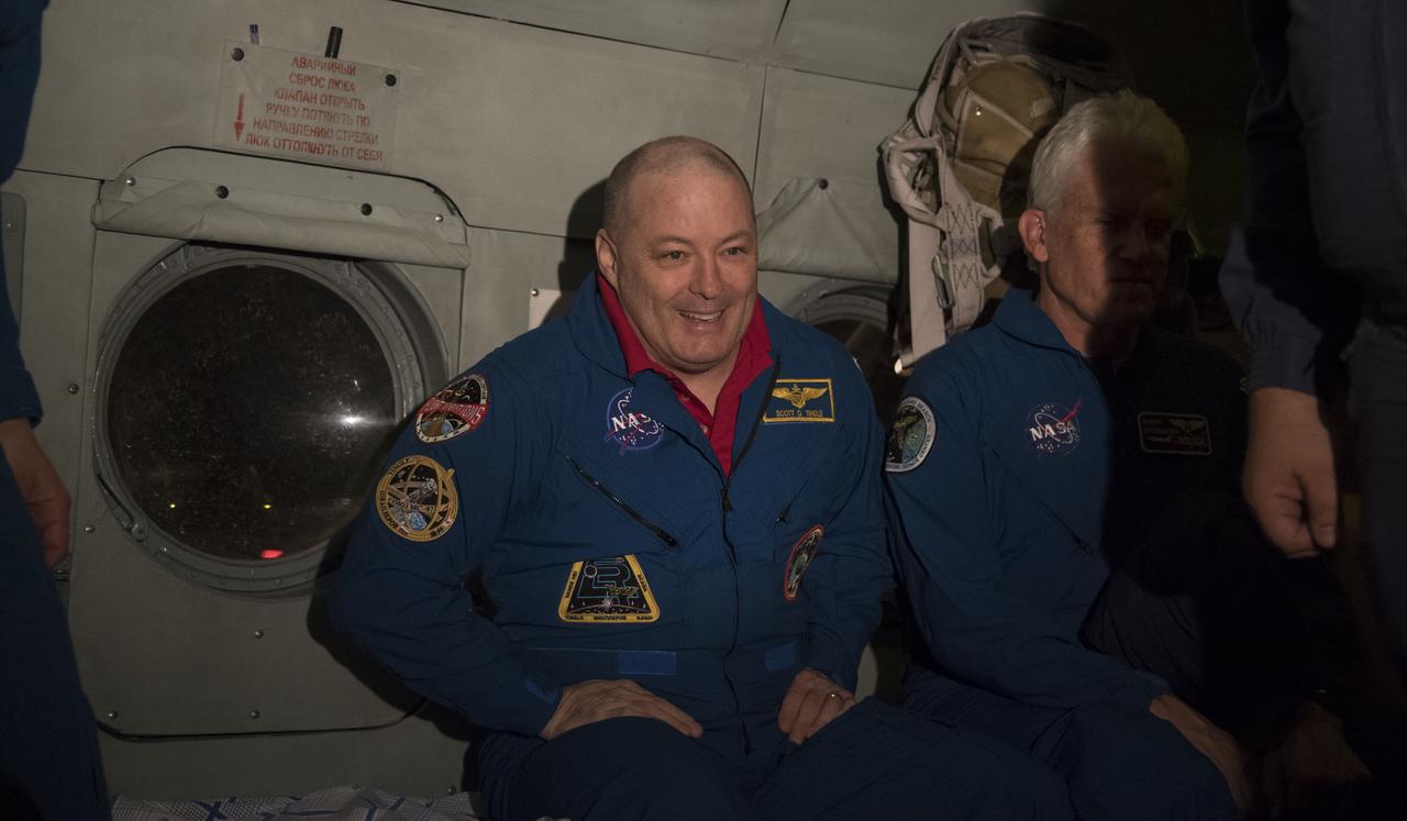NASA astronaut Scott Tingle arrives at the Karaganda Airport in Kazakhstan airport after he and fellow Expedition 55 crew members Roscosmos cosmonaut Anton Shkaplerov, and Japan Aerospace Exploration Agency (JAXA) Norishige Kanai landed in their Soyuz MS-07 spacecraft in a remote area near the town of Zhezkazgan, Kazakhstan on Sunday, June 3, 2018. Shkaplerov, Tingle, and Kanai are returning after 168 days in space where they served as members of the Expedition 54 and 55 crews onboard the International Space Station. Photo Credit: (NASA/Bill Ingalls)