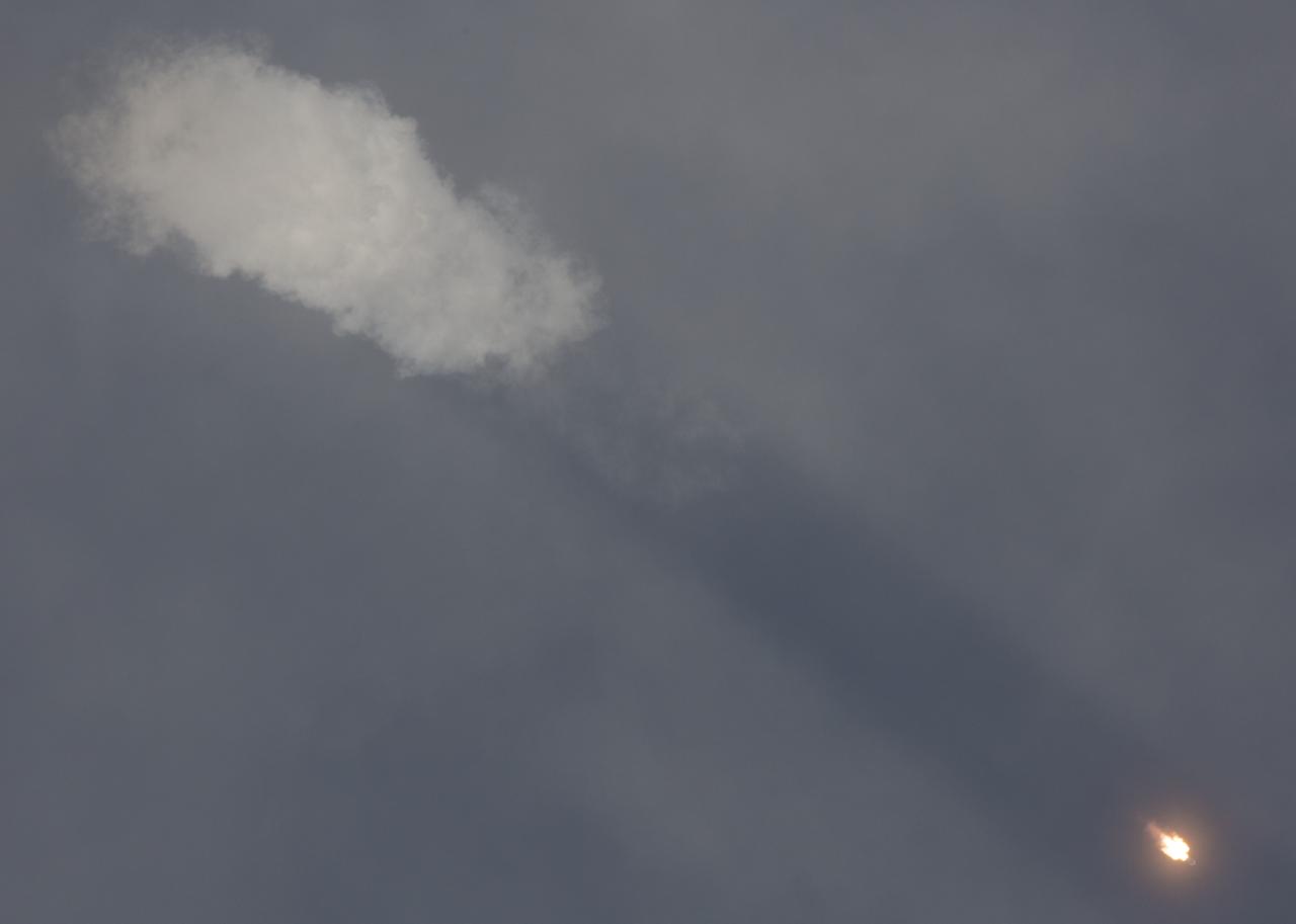 The Soyuz MS-09 rocket is launched with Expedition 56 Soyuz Commander Sergey Prokopyev of Roscosmos, flight engineer Serena Auñón-Chancellor of NASA, and flight engineer Alexander Gerst of ESA (European Space Agency), Wednesday, June 6, 2018 at the Baikonur Cosmodrome in Kazakhstan. Prokopyev, Auñón-Chancellor, and Gerst will spend the next six months living and working aboard the International Space Station. Photo Credit: (NASA/Joel Kowsky)