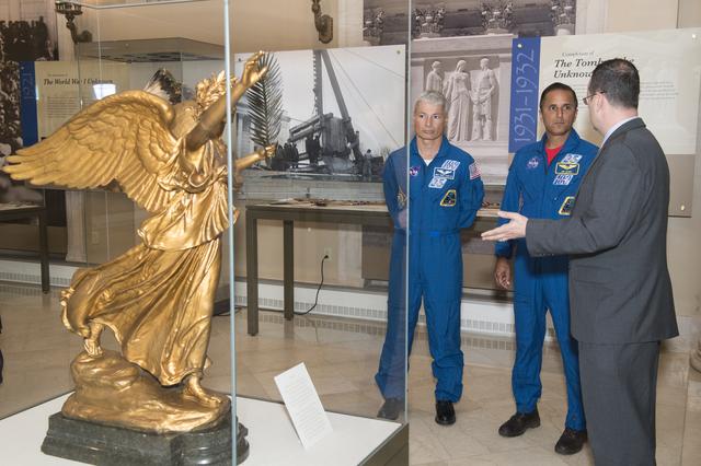 NASA image: Astronauts Vande Hei and Acaba at the Arlington National Cemeter