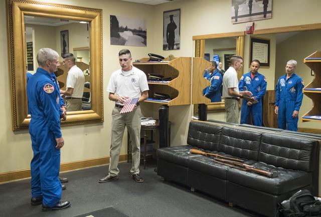 NASA image: Astronauts Vande Hei and Acaba at the Arlington National Cemeter