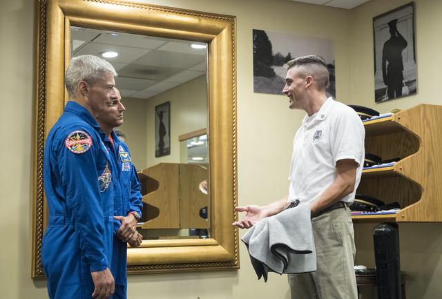 NASA image: Astronauts Vande Hei and Acaba at the Arlington National Cemeter