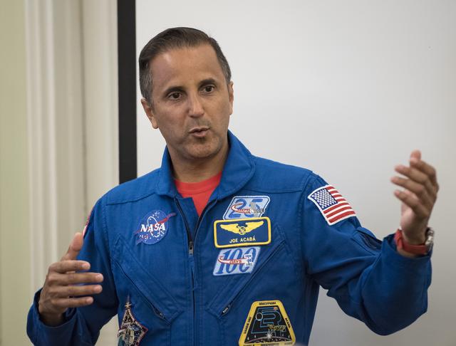 NASA image: Astronauts Vande Hei and Acaba at the DACOR Bacon House