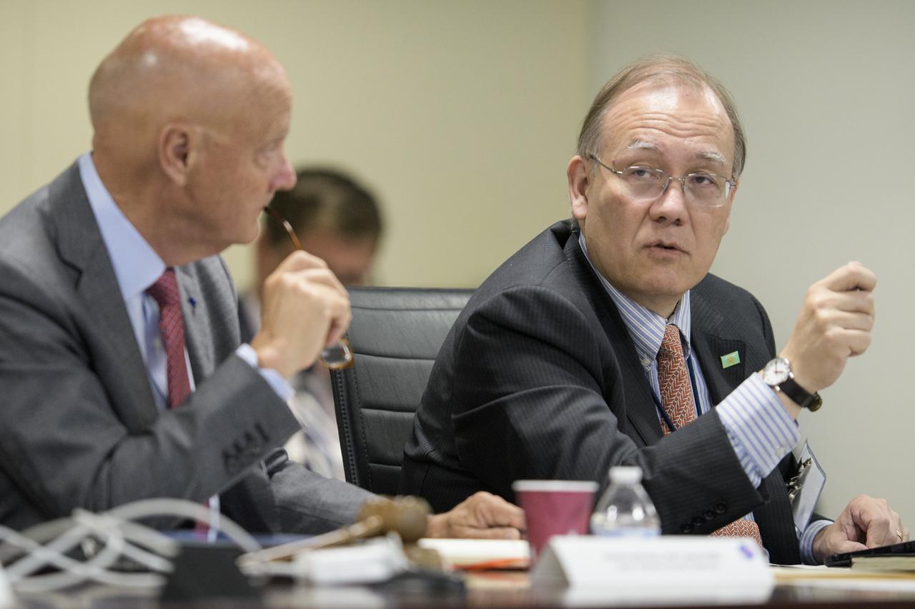 National Space Council Executive Secretary Scott Pace speaks at the first meeting of the National Space Council Users' Advisory Group, Tuesday, June 19, 2018 at NASA Headquarters in Washington. The Users' Advisory Group will advise and inform the National Space Council on a broad range of aerospace topics, including the impacts of U.S. and international laws and regulations, national security space priorities, scientific and human space exploration priorities, and ways to bolster support. Photo Credit: (NASA/Joel Kowsky)