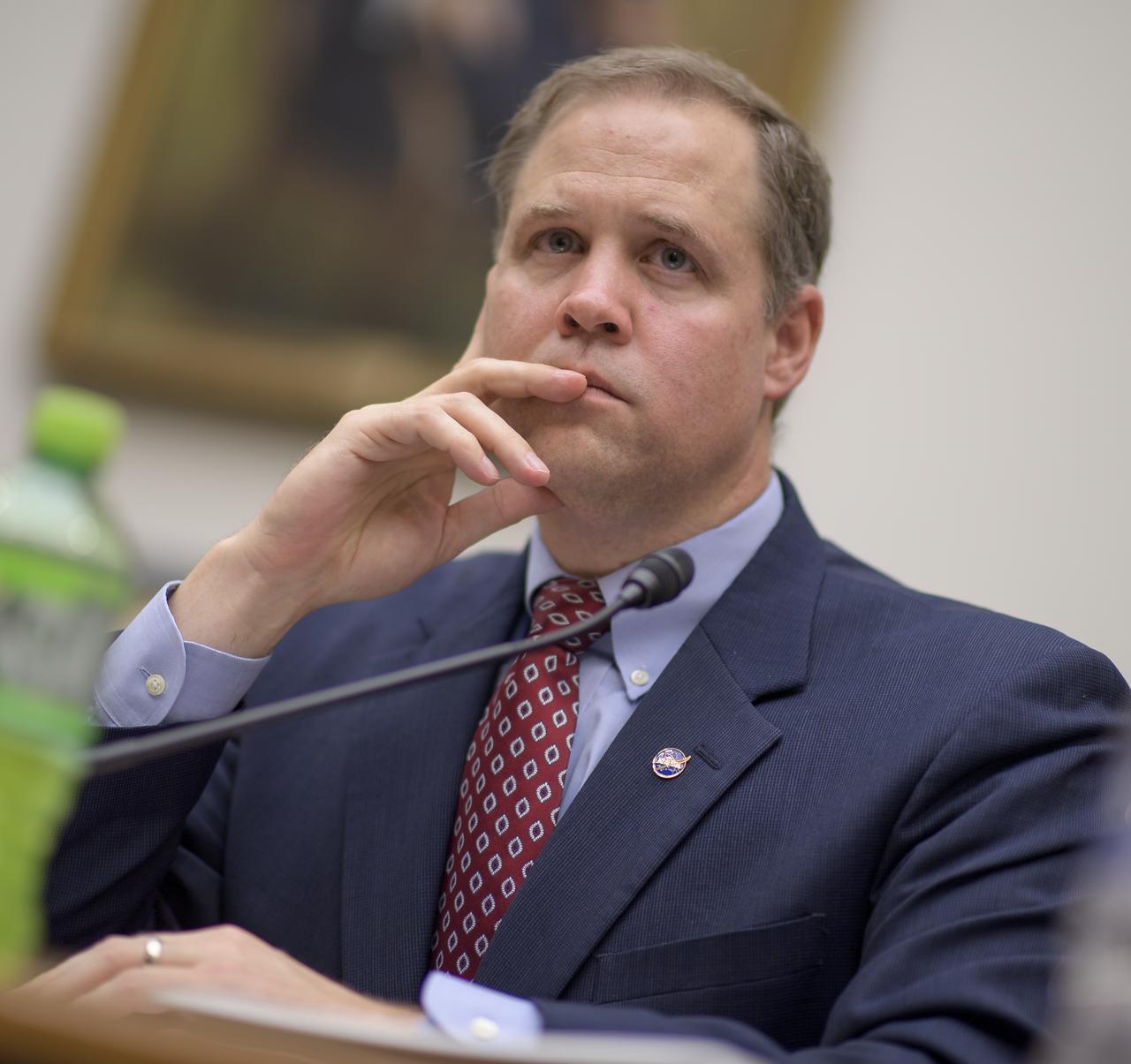 NASA Administrator Jim Bridenstine testifies before the House Subcommittee on Strategic Forces during a hearing on Space Situational Awareness: Whole of Government Perspectives on Roles and Responsibilities, Friday, June 22, 2018 at the Rayburn House Office Building in Washington. Photo Credit: (NASA/Bill Ingalls)